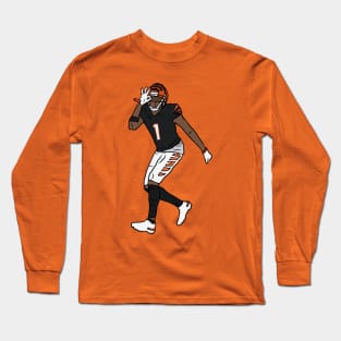 Ja'Marr Chase Celebration 3 Long Sleeve T-Shirt